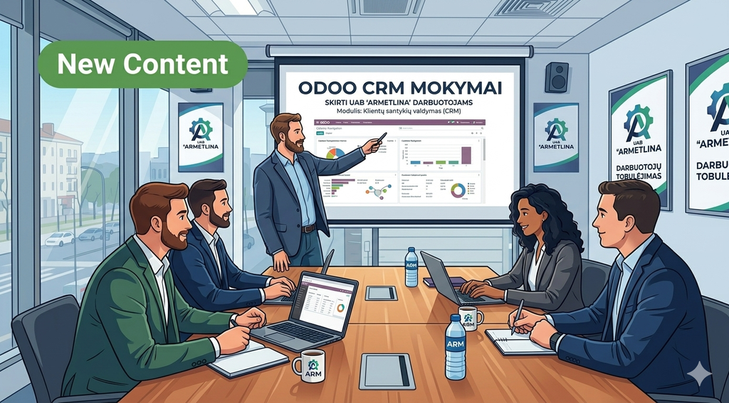 „Odoo“ CRM mokymai